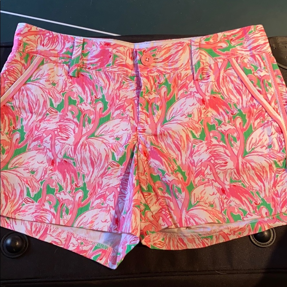 Pink flamingo Lilly Pulitzer shorts